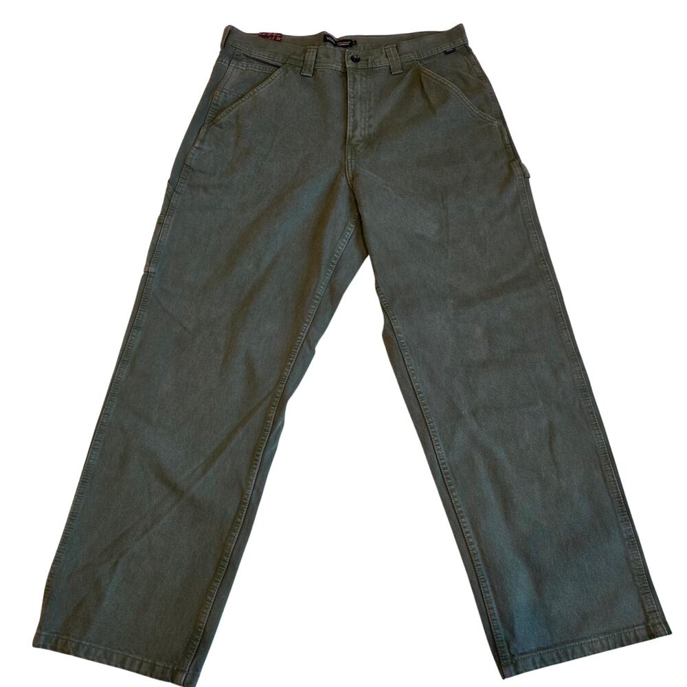 NWT Vans Drill Chore Carpenter Green Canvas Workwear Pants Mens 36 Utility